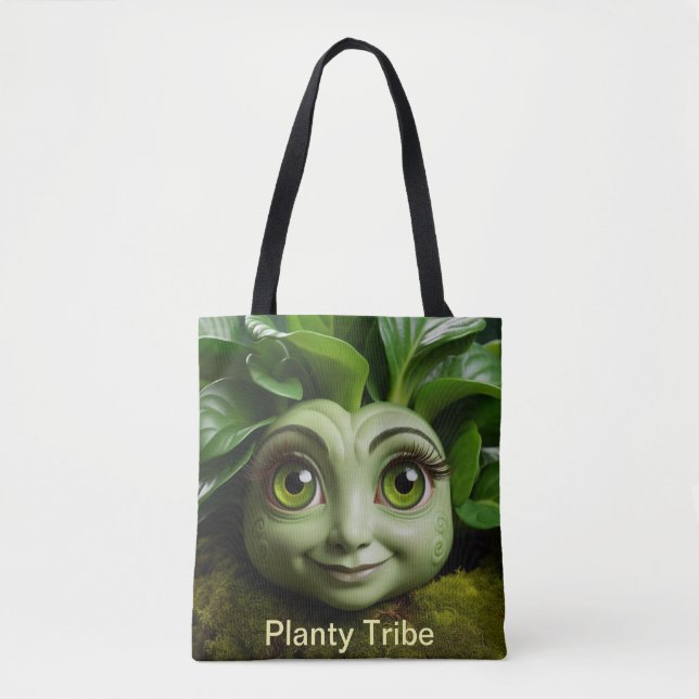 Bolsa Tote Saco de Toques de Planta (Frente)
