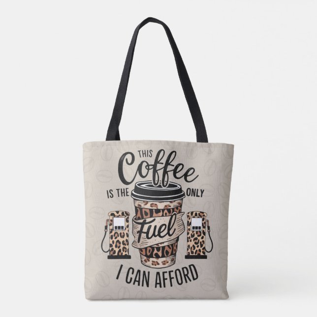 Bolsa Tote Saco de Toques do Café Lover (Verso)