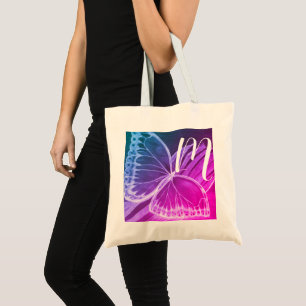 Bolsa Tote Saco de Toques do Comprador de Borboletas Iniciais