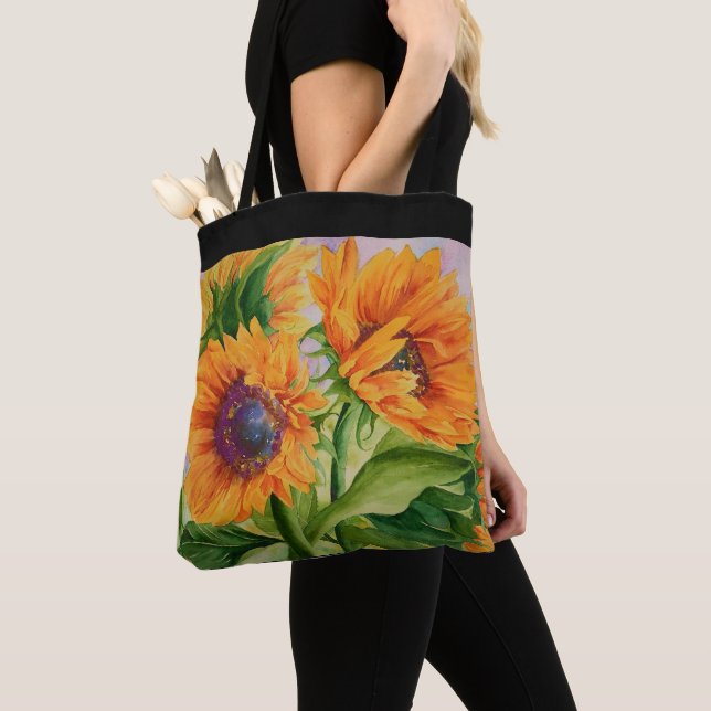 Bolsa Tote Saco de Toques do Flor Sun (Close Up)