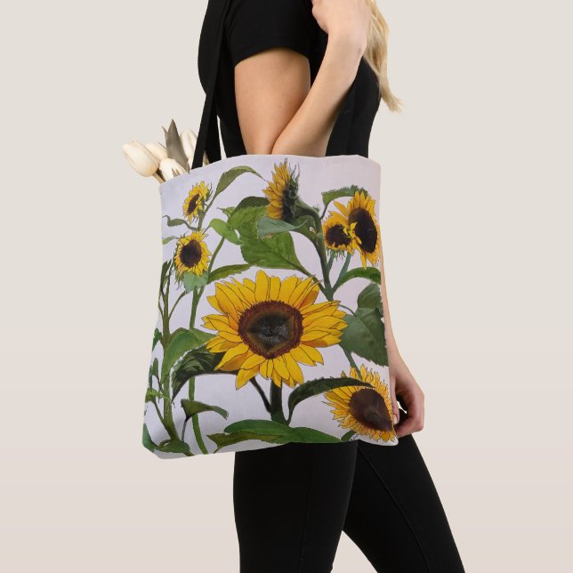 Bolsa Tote Saco de Toques do Flor Sun (Close Up)