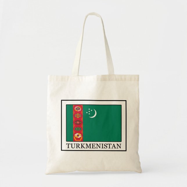 Bolsa Tote Saco de toques do Turcomenistão (Frente)