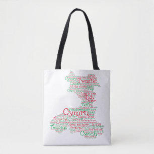 Bolsa Tote Saco de Toques do Word do Welsh Slang
