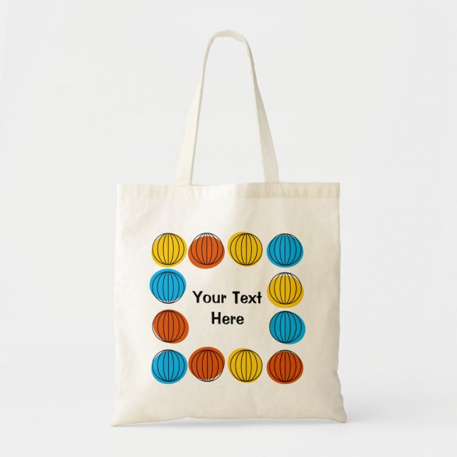 Bolsa Tote Saco de toques laterais Multi 'Text' 2 do globo (Frente)