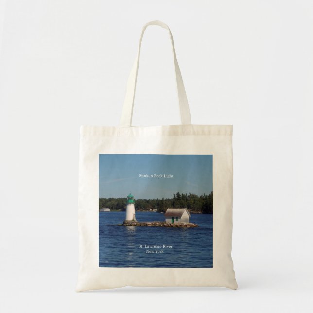 Bolsa Tote Saco de toques leves Sunken Rock (Frente)
