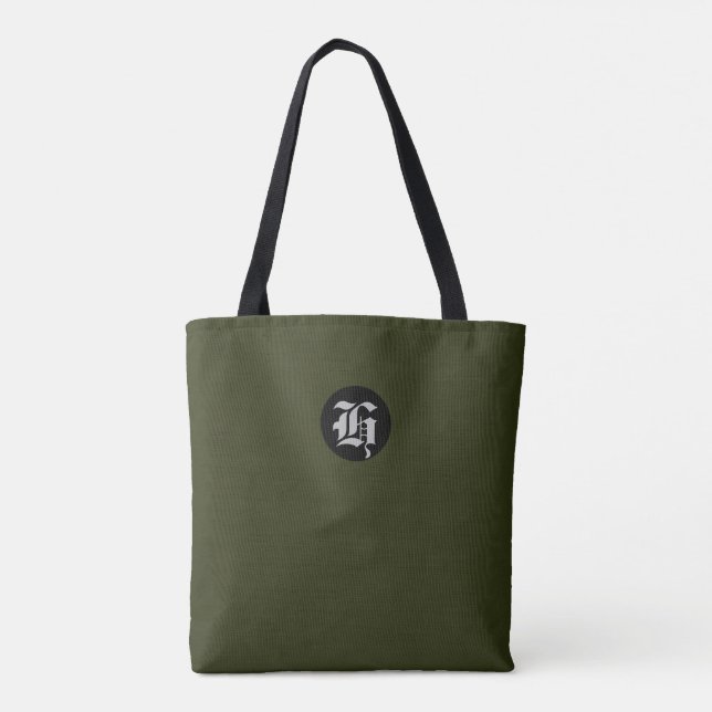 Bolsa Tote Saco de Toques Monograma Verde (Verso)