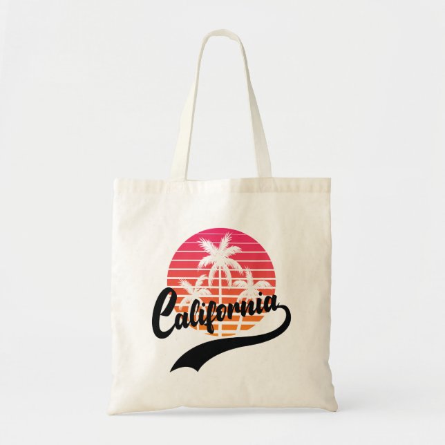 Bolsa Tote Saco de Toques Retroativo da Califórnia (Frente)