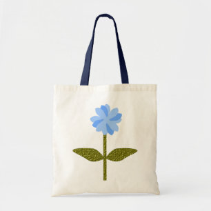Bolsa Tote Saco de Tota Azul Bonito Daisy Flower