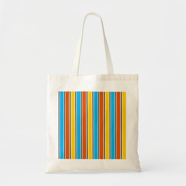 Bolsa Tote Saco de tota clássico de Stripe global (Frente)