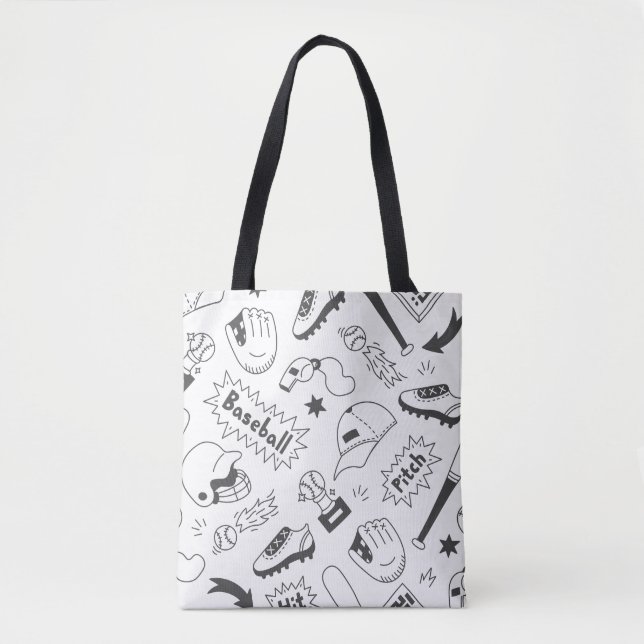 Bolsa Tote Saco de Tota Com Teto De Beisebol (Frente)