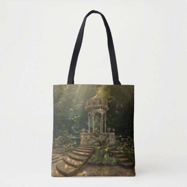 Bolsa Tote Saco de Tota da Escada do Jardim Místico (Frente)