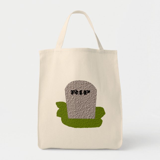 Bolsa Tote Saco de Tota da Grocería de Tombstone RIP (Frente)