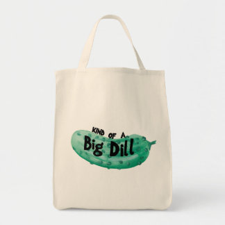 Bolsa Tote Saco de Tota de Aquarela, Grande Dill