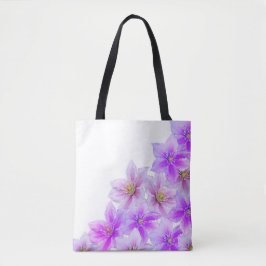 Bolsa Tote Saco de Tota de Bloom de lavanda - Florais Suaves 