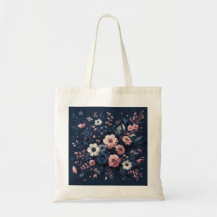 Bolsa Tote Saco de Tota de Canvas de Algodão Floral - Compras