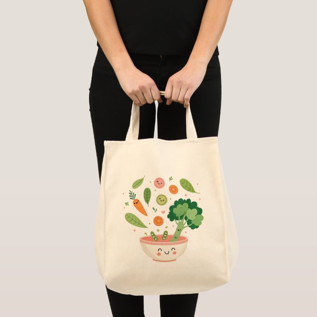 Bolsa Tote Saco de Tota de Compras Reutilizável para Veggies  (Frente (produto))