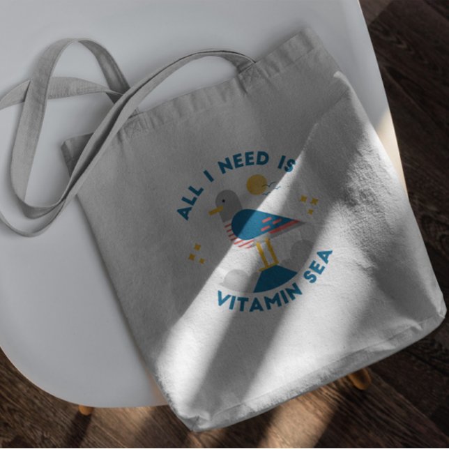 Bolsa Tote Saco de Tota de Cota de Pássaro de Seagull (Criador carregado)