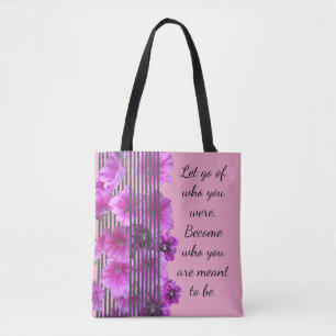 Bolsa Tote Saco de Tota de Cota Inspiracional Floral