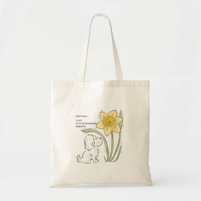 Bolsa Tote Saco de tota de Daffodil (Frente)