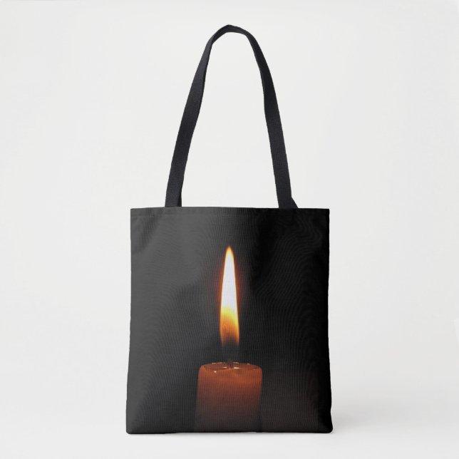 Bolsa Tote Saco de Tota de Flame da Vela (Frente)