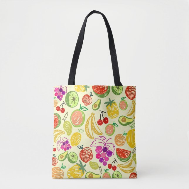 Bolsa Tote Saco de tota de fruta misto (Frente)
