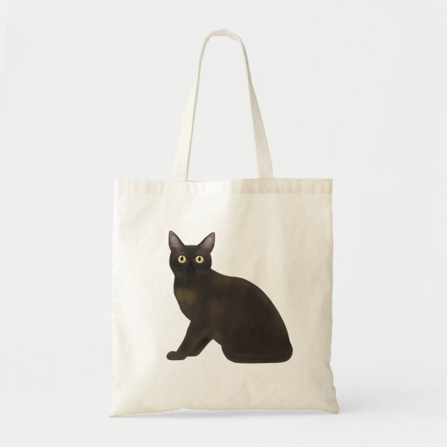 Bolsa Tote Saco de Tota de Gato Birmanês (Frente)