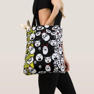 Bolsa Tote Saco de Tota de Gato de mau