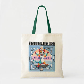 Bolsa Tote Saco de Tota de Gato Engraçado - Purgar Mais Menos