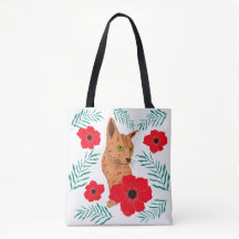 Saco de Tota de Gato Floral