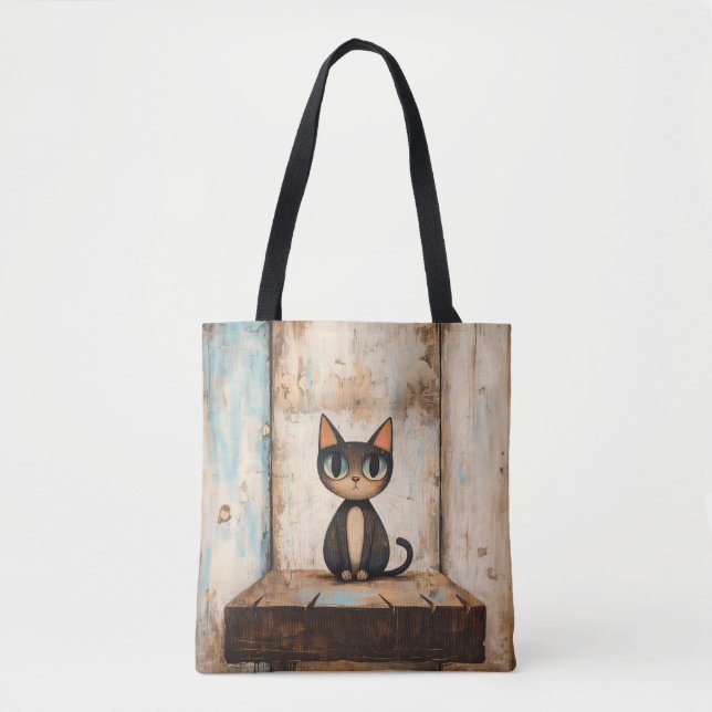 Bolsa Tote Saco de Tota de Gato Gato (Frente)