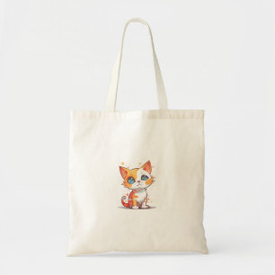 Bolsa Tote Saco de Tota de Gato Preto Mínimo - Presente da Mã