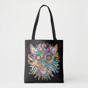 Bolsa Tote saco de tota de gato psíquico