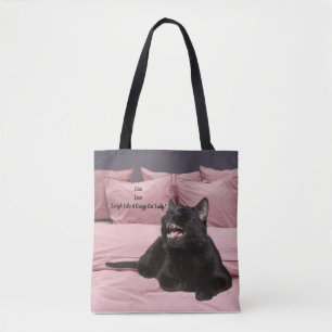 Bolsa Tote Saco de Tota de Gato Rindo
