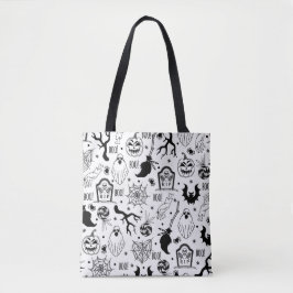 Bolsa Tote Saco de Tota de Halloween Black Spooky RIP