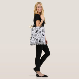 Bolsa Tote Saco de Tota de Halloween Black Spooky RIP