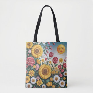 Bolsa Tote Saco de Tota de Jardim Beijado pelo Sol