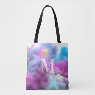 Bolsa Tote saco de tota de monograma com efeito colorido do f