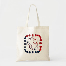 Bolsa Tote Saco de Tota de Orçamento Cortado em Três Sentidos