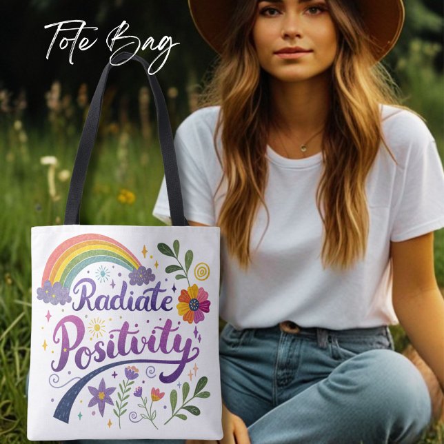 Bolsa Tote Saco de Tota de Positividade Radiada (Criador carregado)