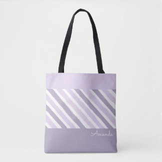 Bolsa Tote Saco de Tota de Stripes de Pastel