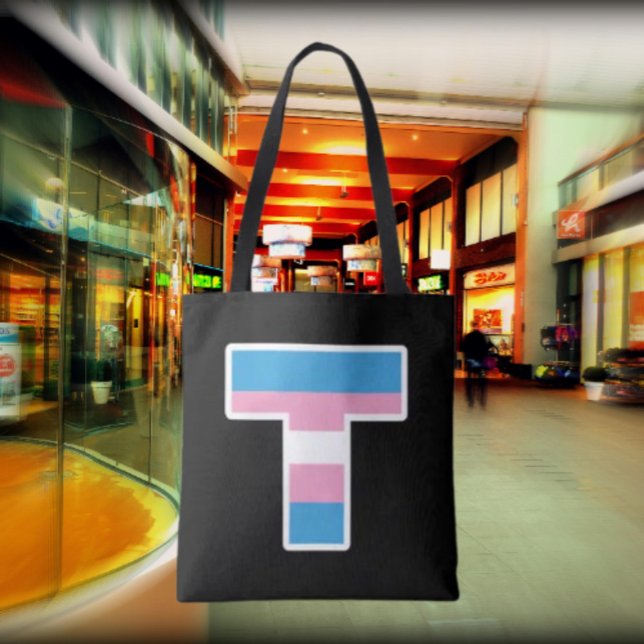 Bolsa Tote Saco de Tota do Capital Trans Pride T (Criador carregado)