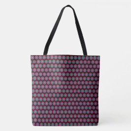 Bolsa Tote Saco de Tota do Círculo Geométrico - Na moda e Ver