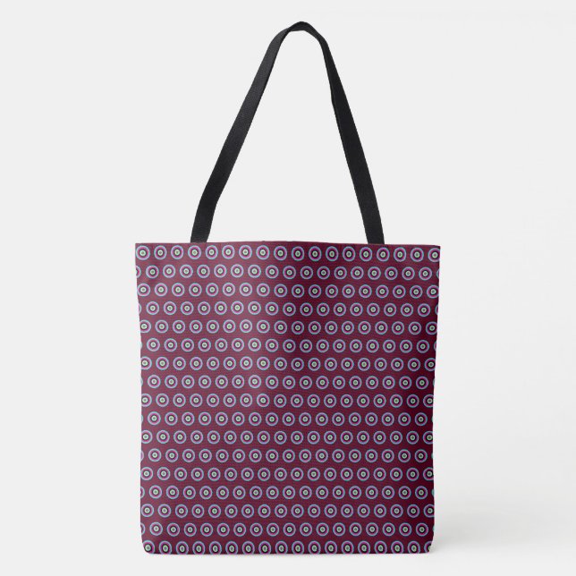 Bolsa Tote Saco de Tota do Círculo Geométrico - Na moda e Ver (Frente)