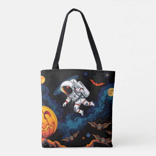Bolsa Tote Saco de Tota do Halloween - Saco de Trick ou Trata (Verso)