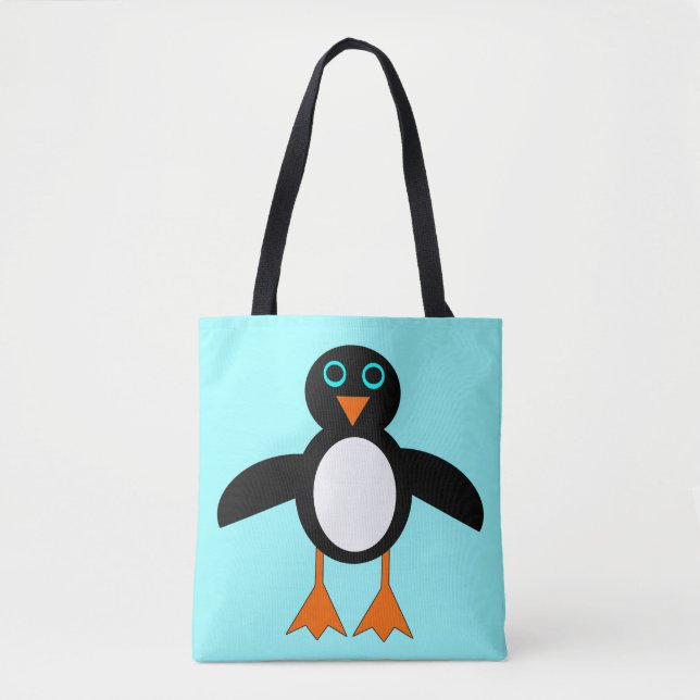Bolsa Tote Saco de Tota do Pinguim Gelado (Frente)