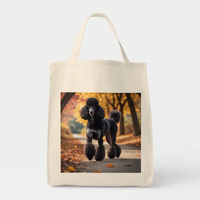 Bolsa Tote Saco de Tota Elegante de Poodle Standard (Frente)