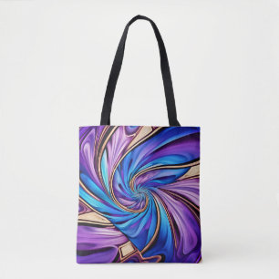 Bolsa Tote saco de tota espiral vívida