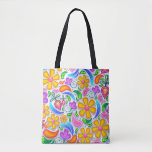 Bolsa Tote saco de tota floral leve