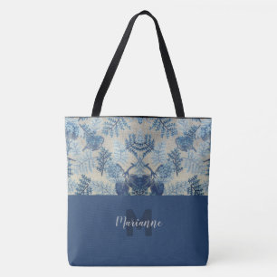 Bolsa Tote Saco De Tota Floral Monograma Com na moda