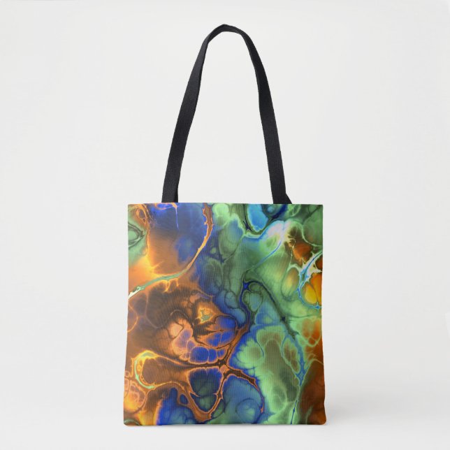 Bolsa Tote saco de tota fractal espacial (Frente)